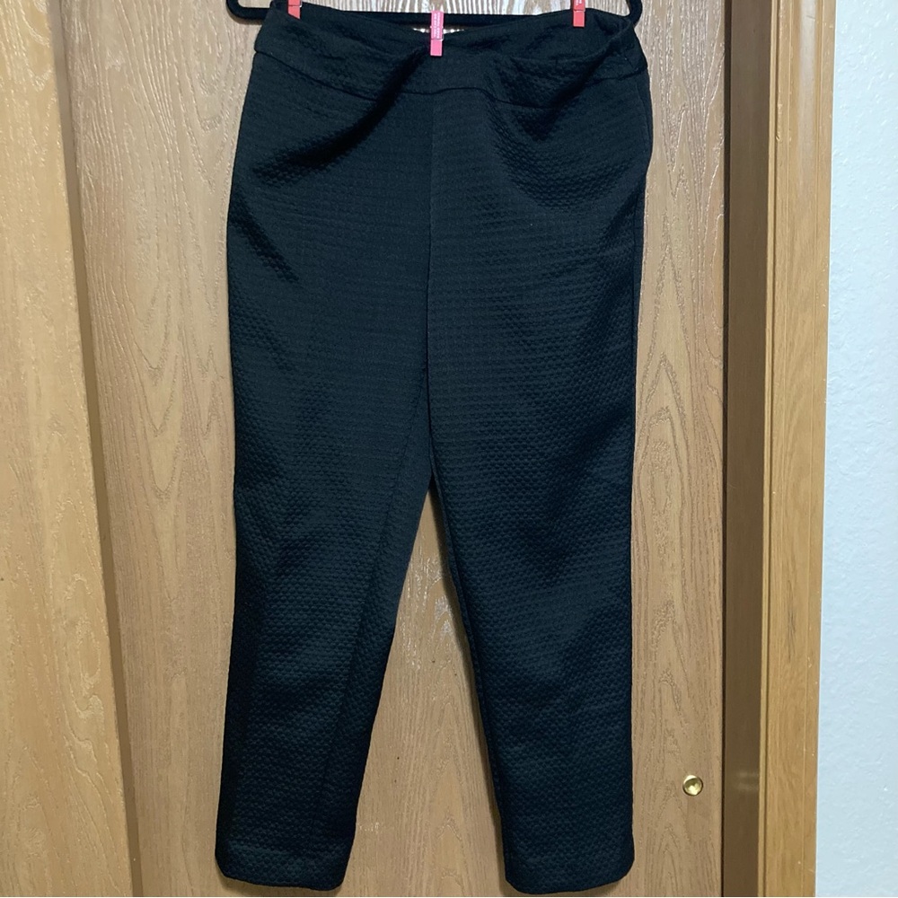 Zac & Rachel Size 12 Black Dress Pants with Texture